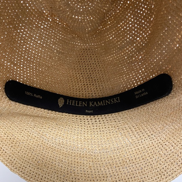 Helen Kaminski 100% Raffia Hat Tan Womens Desmonda Wide Brim Sun Hat Outdoors main image 4